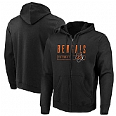 Men's Cincinnati Bengals Majestic Hyper Stack Full Zip Hoodie Black,baseball caps,new era cap wholesale,wholesale hats